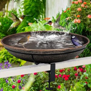 Deck Mounted Bird Bath, Easy to Cle...