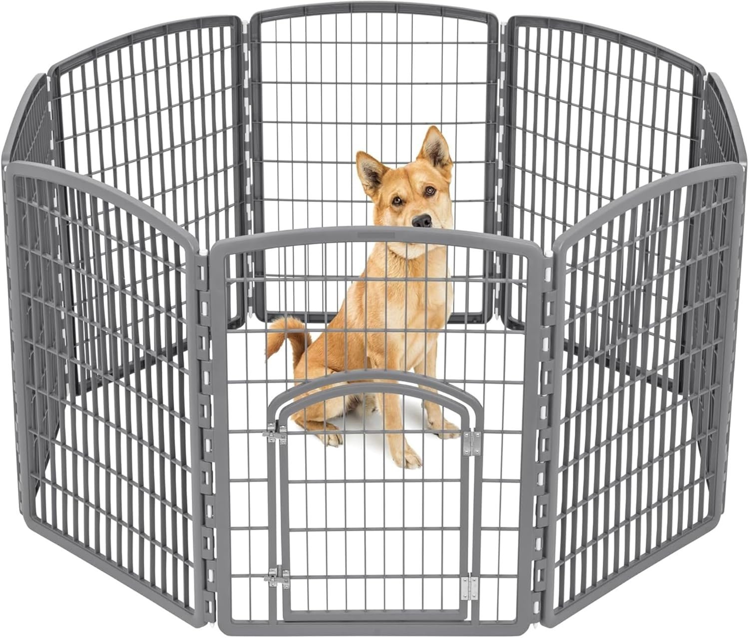 IRIS USA 8-Panel Dog Playpen, Pet E...