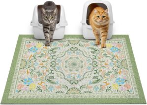 Glittme Cat Litter Mat, 33″x2...