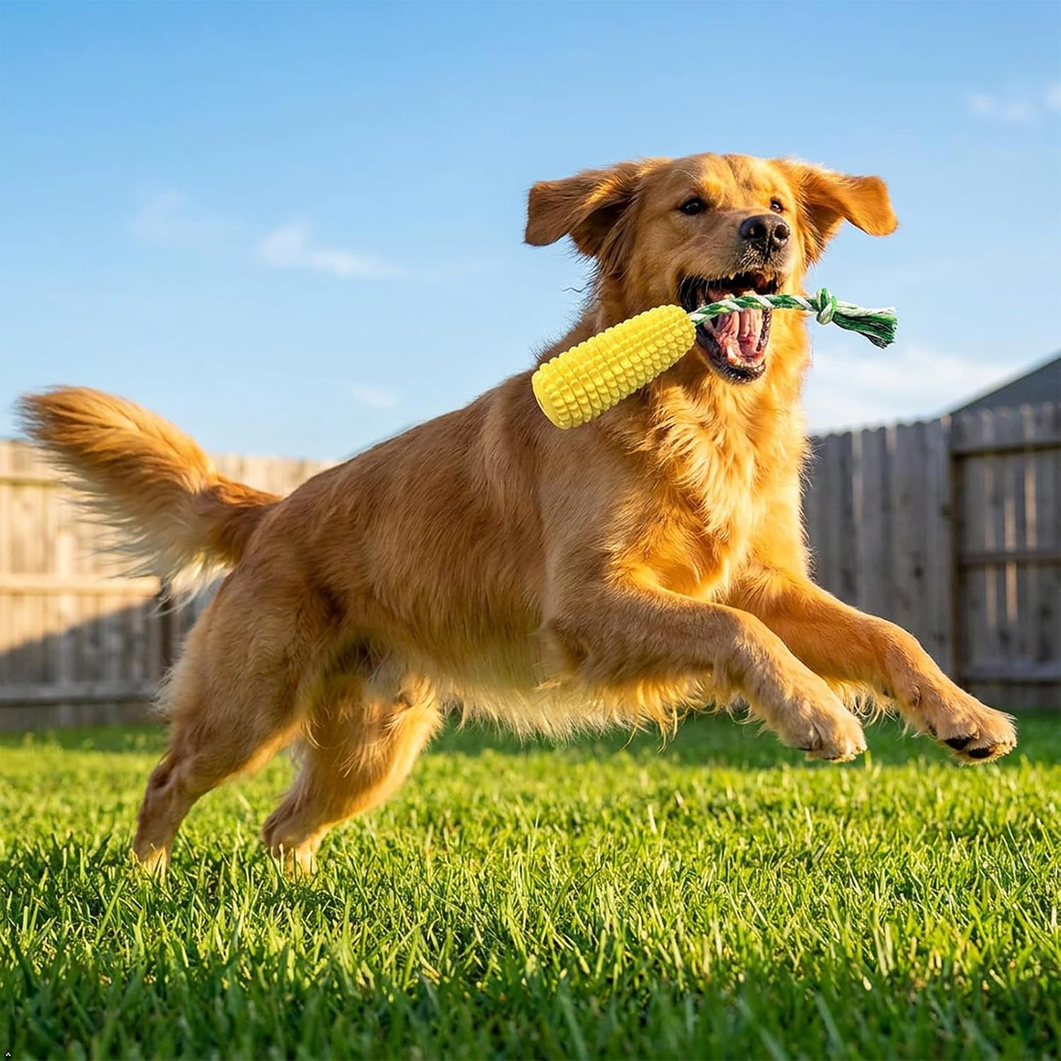 Carllg Dog Chew Toys for Aggressive Chewers, Indestructible Tough Durable Squeaky Interactive Dog Toys, Puppy Teeth Chew Corn Stick Toy for Small Medium Large Breed - Image 5