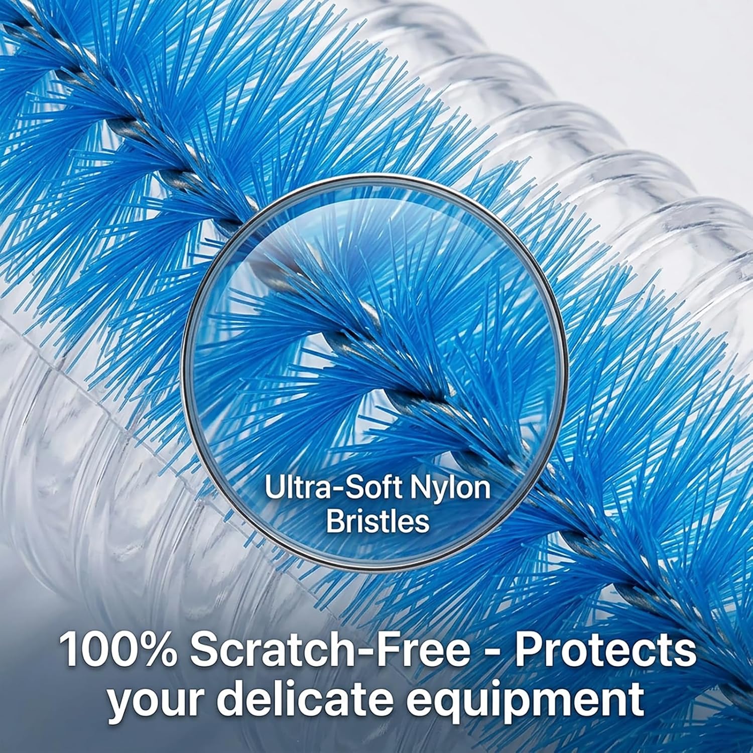 67" Flexible Drain Brush Set, Double Ended Long Hose Pipe Cleaner with 2 Pcs 8.2" Straw Cleaning Brushes, Nylon Tube Cleaner Tool for Refrigerator Defrost, Aquarium Filter, Sink Drain - Image 3
