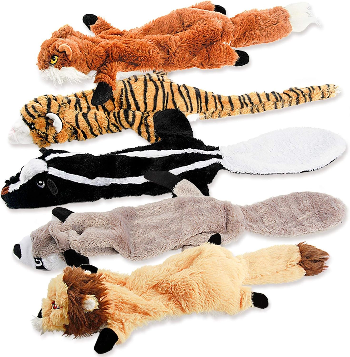 Dog Squeak Toys, No Stuffing Plush ...