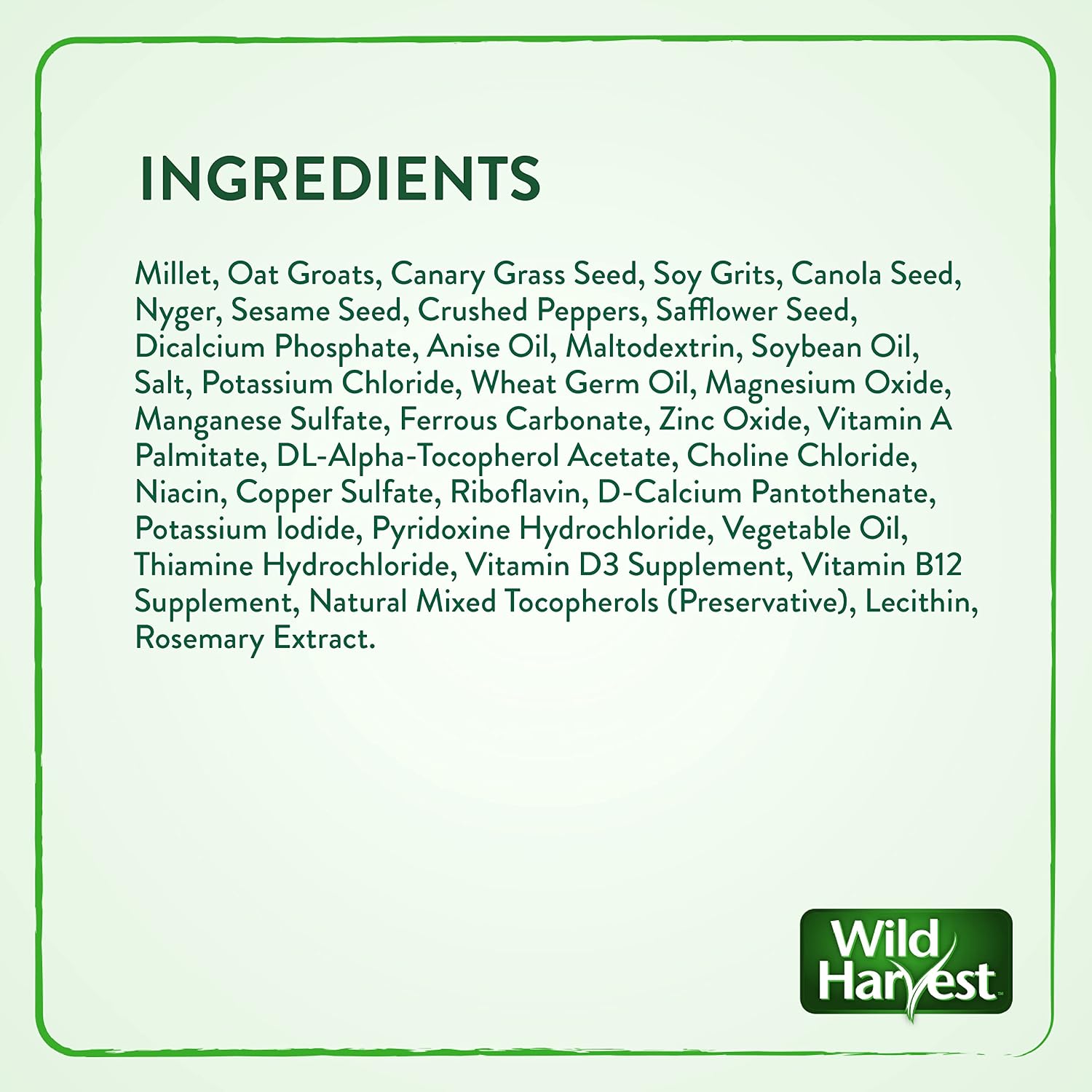 Wild Harvest Healthy Benefits Molting Supplement, 7.5 Oz., for All Birds - Image 6