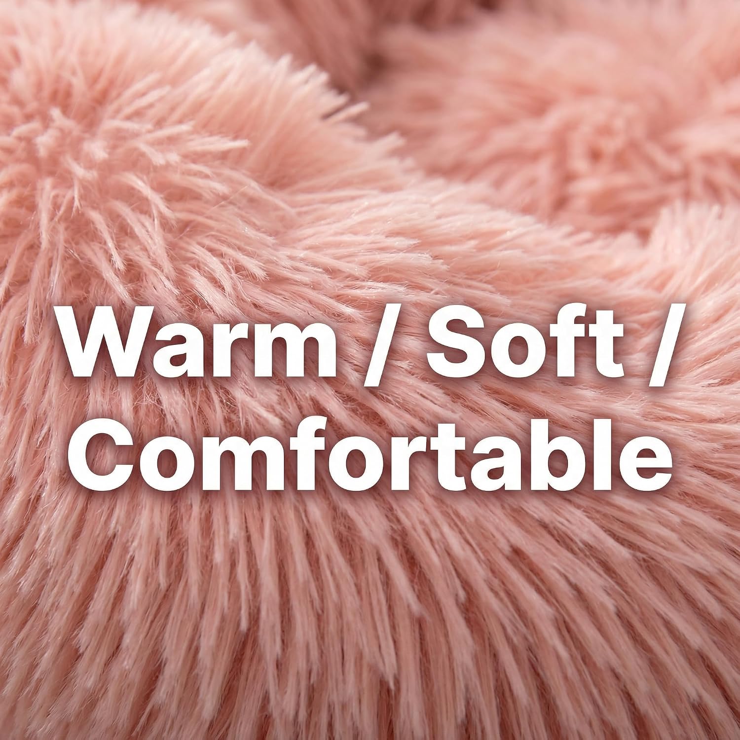 Guinea Pig Bed for Small Animal for Dwarf Rabbits/Hamster/Hedgehog/Ferrets | 11.8 Inch Small Animal Beds Washable,Hideout Soft & Comfortable Donut Bed,Pink - Image 4