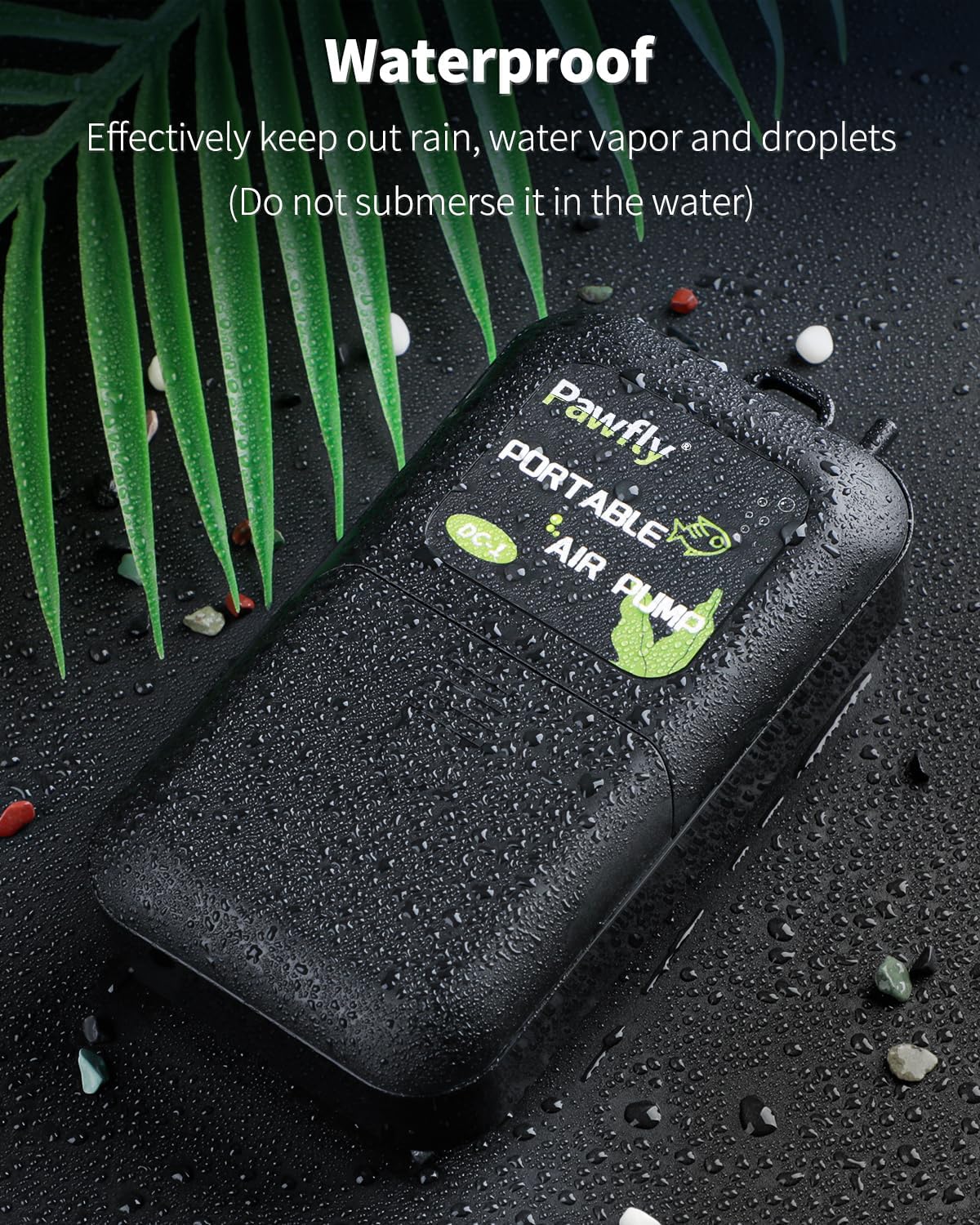 Pawfly Aquarium Air Pump, 40 GPH Fish Tank Air Pump for 5-30 Gallon Tanks,Black & White - Image 5