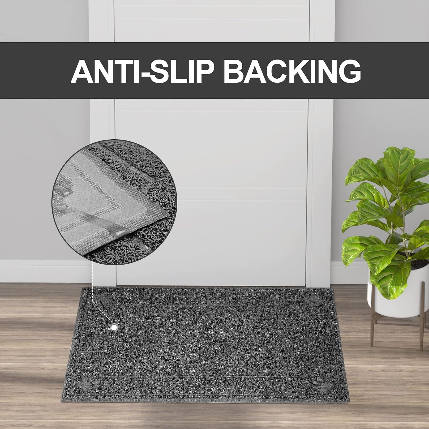 Cat Litter Box Mat, 35" x 24" Large Kitty Litter Trapping Mat Keep Floor Clean, Litter Box Mat Scatter Control, Waterproof, Easy to Clean, Durable Large Size Litter Mats for Floor - Image 6
