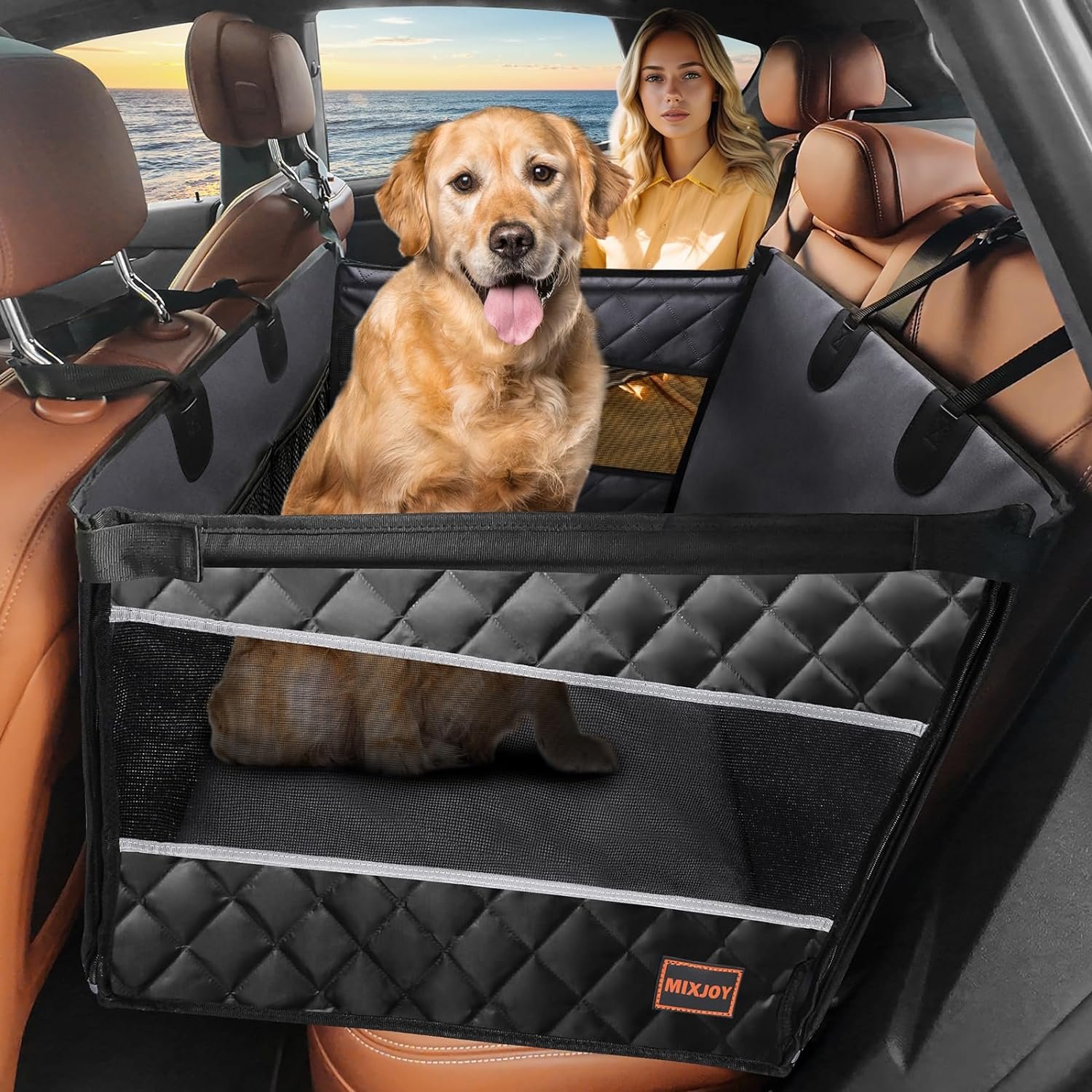 MIXJOY Dog Car Seat for Large Mediu...