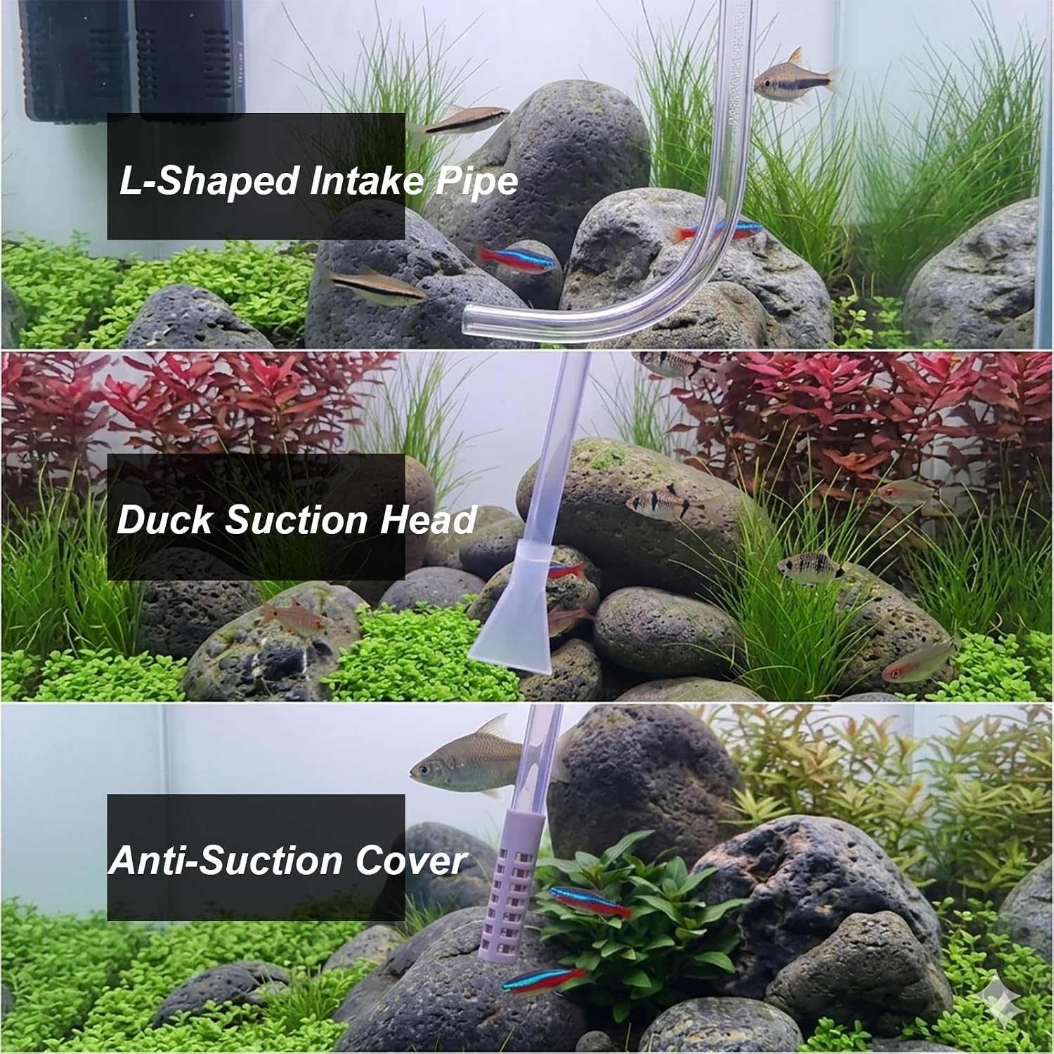 AREPK 10 Gallon Fish Tank cleaner and Aquarium Water Changer Siphon with a Thinner Tubing. Perfect for Cleaning Small Tanks, Gravel Vacuum for Aquarium Kit - Image 2