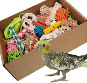 bird toys，Colorful Parrot Foragin...
