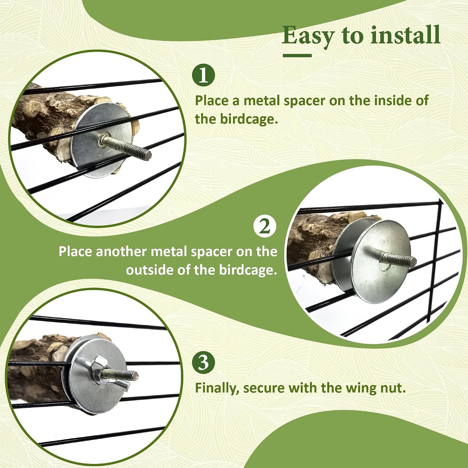 8pcs Natural Bird Perches for Cage, 5.9“ Small Wood Bird Perch for Parakeet/Cockatiel, Bird Cage Stick, Bird Branches for Cages, Birdcage Accessories for Parrot Conure - Image 6