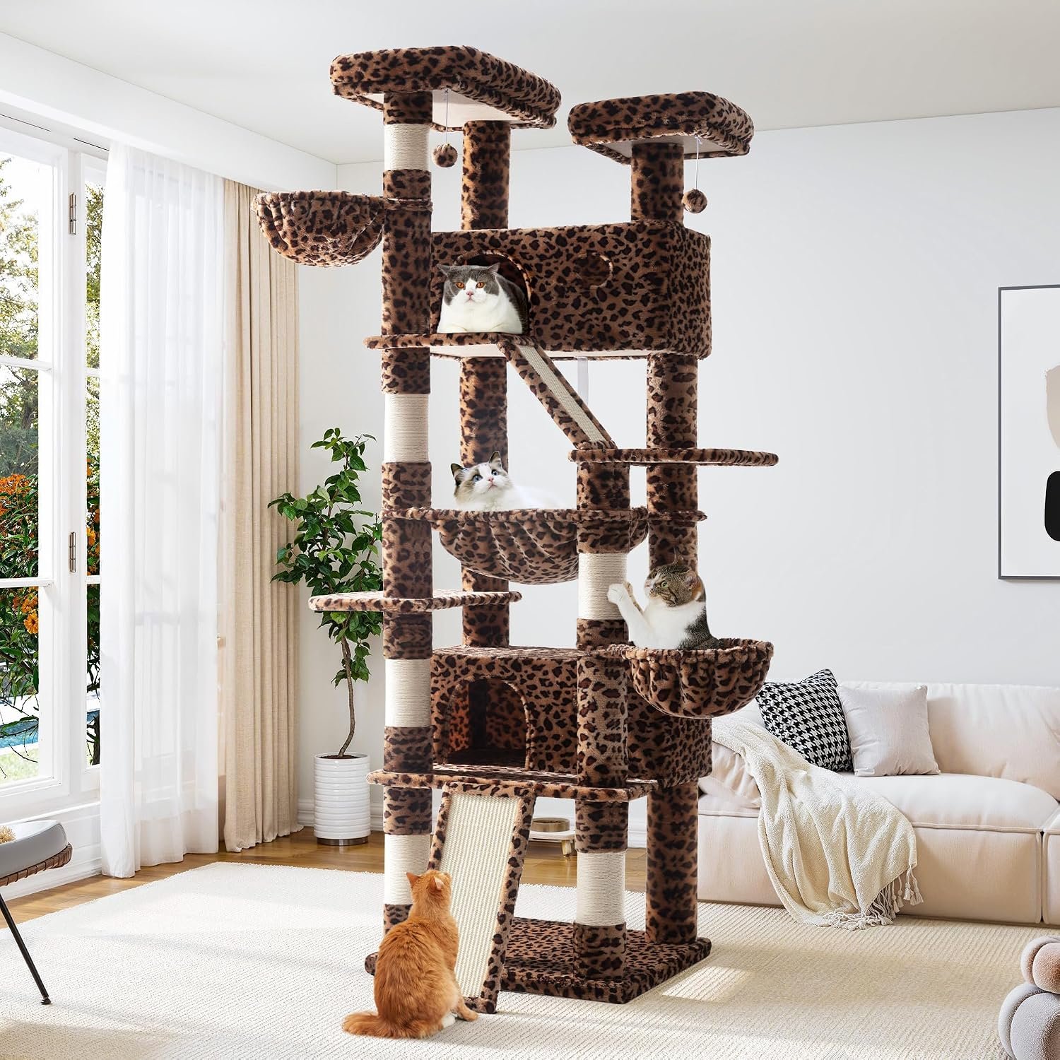 Allewie 81 Inches Tall Cat Tree/Mul...