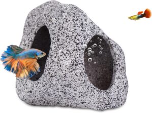 Ameliade Betta Fish Tank Rock Cave ...