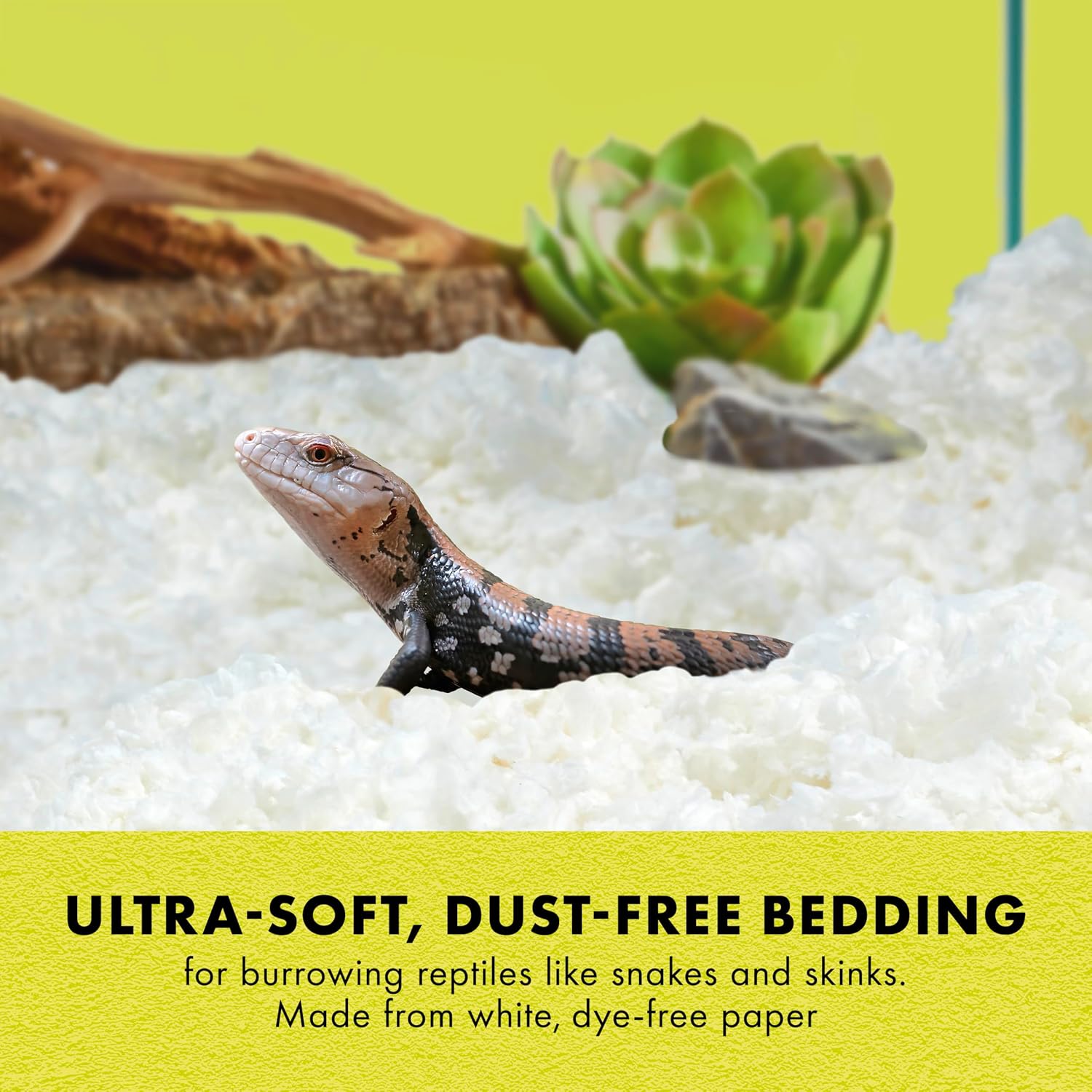 Zilla Reptile Comfort Bedding, Burrowing Reptile Paper Bedding for Skinks and Snakes, 24.6 Liters - Image 2