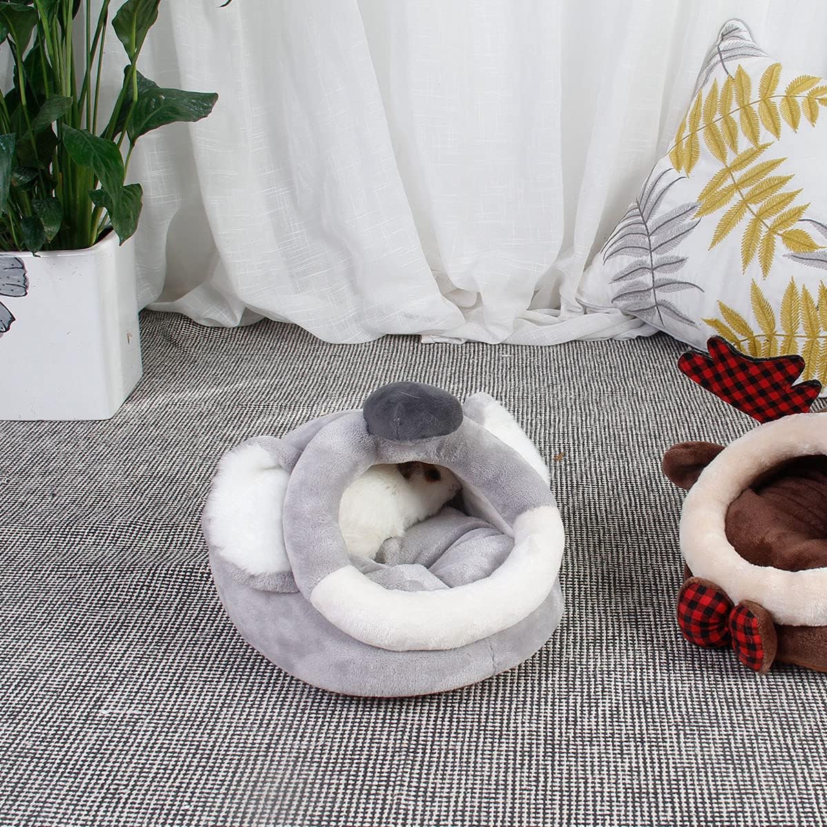 LEFTSTARER Guinea Pig Rat Bed and Hideout for Ferret Hedgehog Sleep and Hide, Hamster Small Pet Animals Supplies Toy Cage Accessories Nest - Image 6