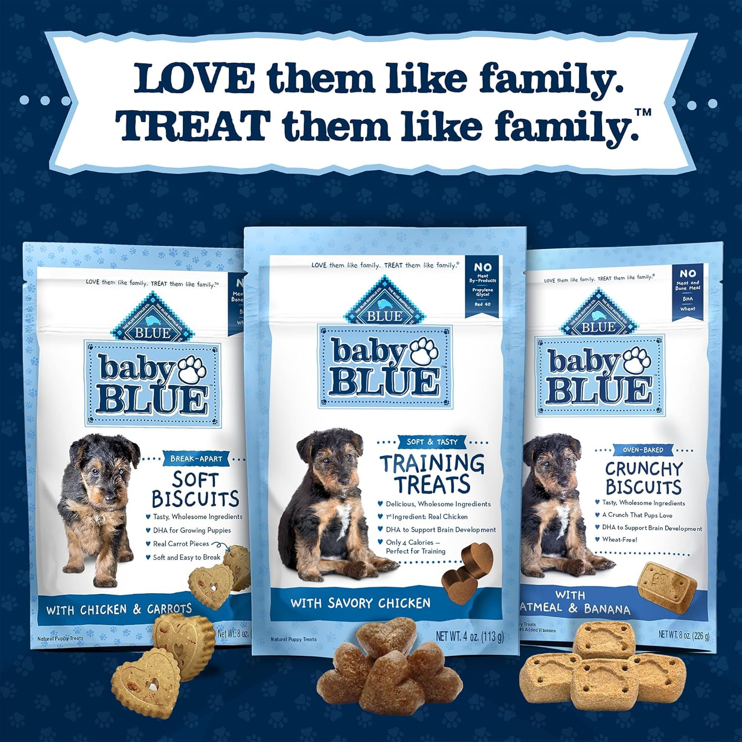 Blue Buffalo Baby Blue Training Treats Natural Puppy Soft Dog Treats, Savory Chicken 4-oz Bag - Image 10
