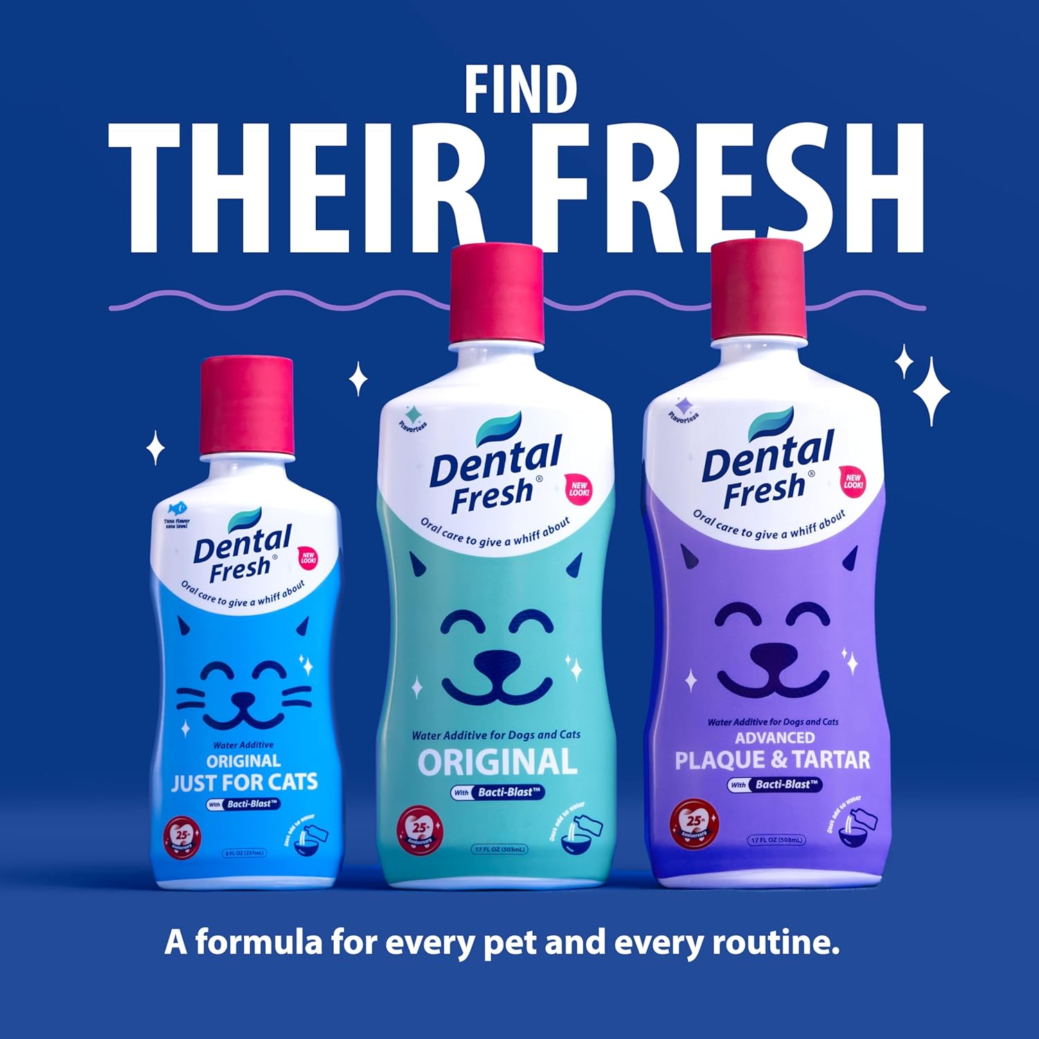 Dental Fresh – Advanced Plaque & Tartar Support Water Additive for Dogs & Cats – Helps Freshen Breath and Clean Teeth Without Brushing – 17 fl oz - Image 7
