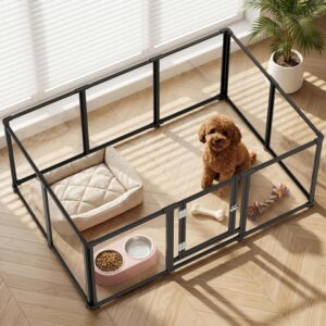 Clear Acrylic Dog Play Pen Indoor P...