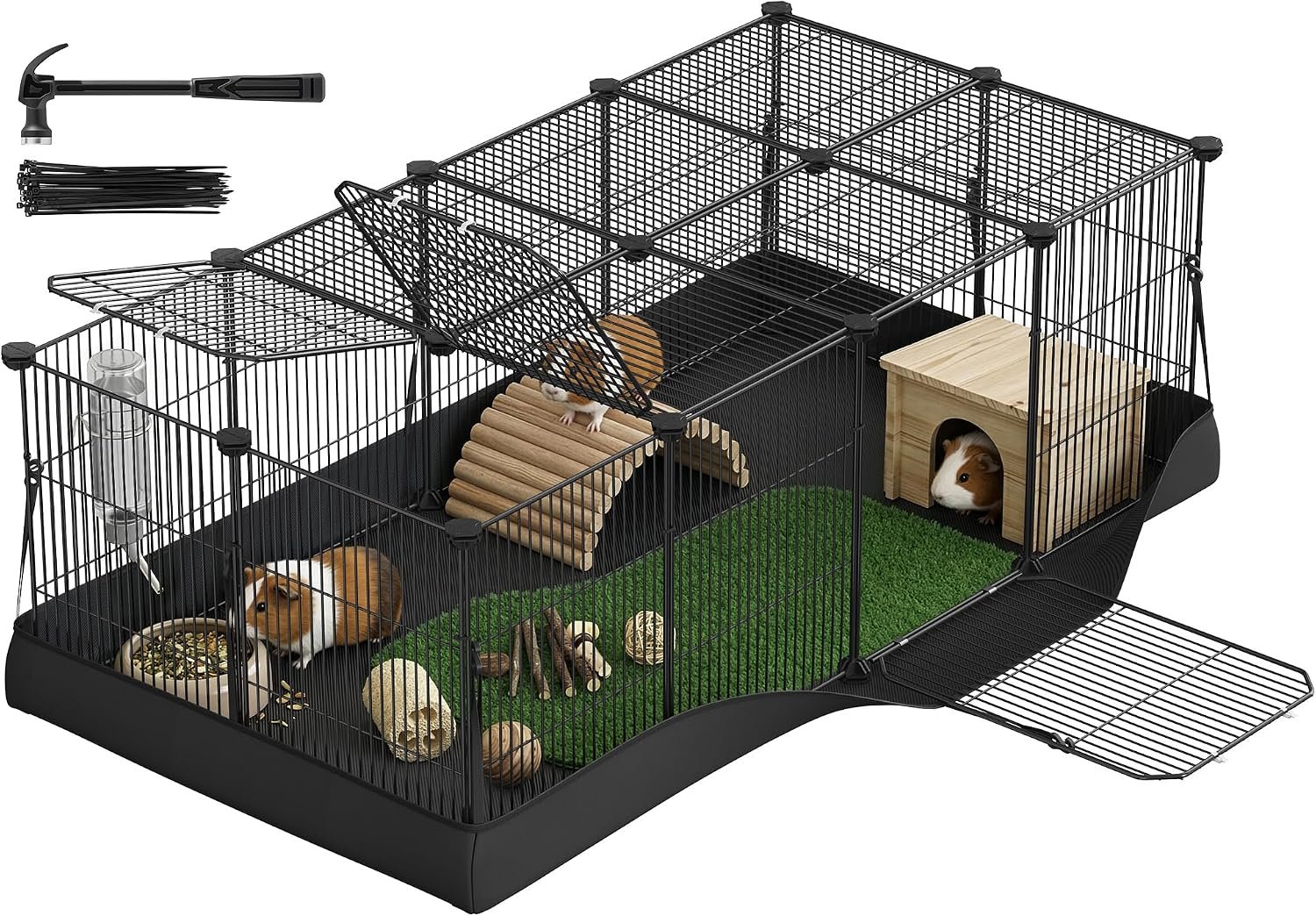SONGMICS Guinea Pig Cage, Rabbit Ca...