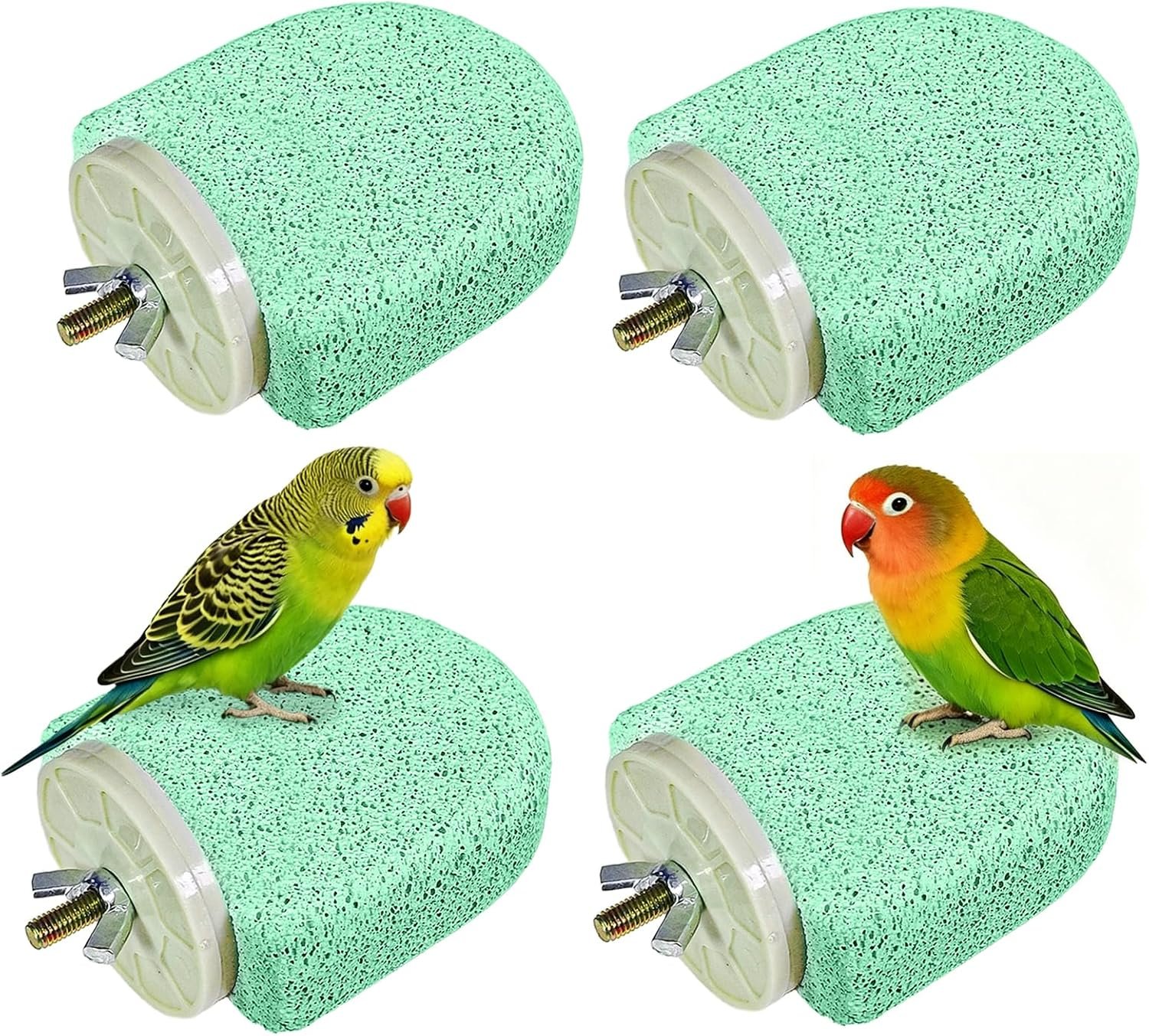 4PCS Bird Beak Grinding Stone,Parro...