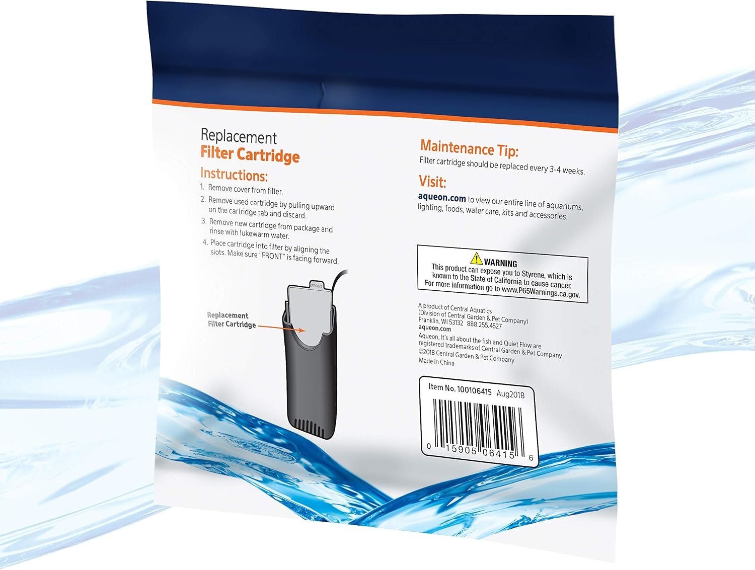 Aqueon Genuine Aquarium Fish Tank Replacement Filter Cartridges Extra Small - 3 Pack - Image 2