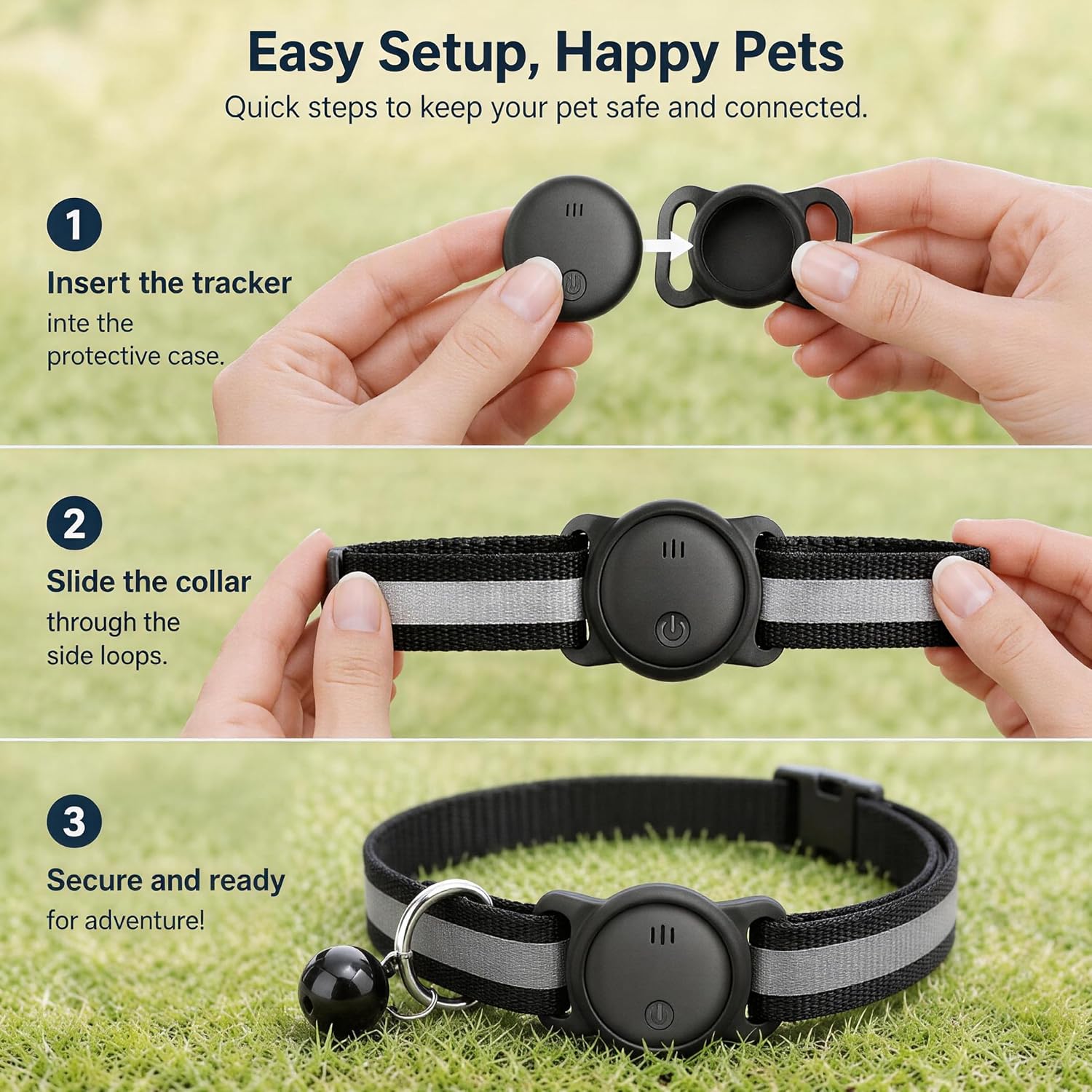 GPS Tracker for Dogs, Smart Collar with Real-Time Location - Pet Location Tracker with Holder, No Monthly Fee/No SIM Card, Works with iOS Find My【Apple MFi Certified】 , Ultra-Slim, IP68 Waterproof - Image 6