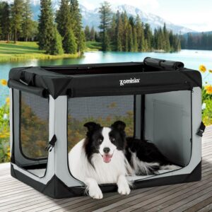 ZOMISIA 36 Inch Collapsible Dog Cra...