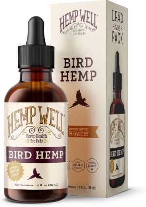 Hemp Well Bird Oil for Birds, Organ...