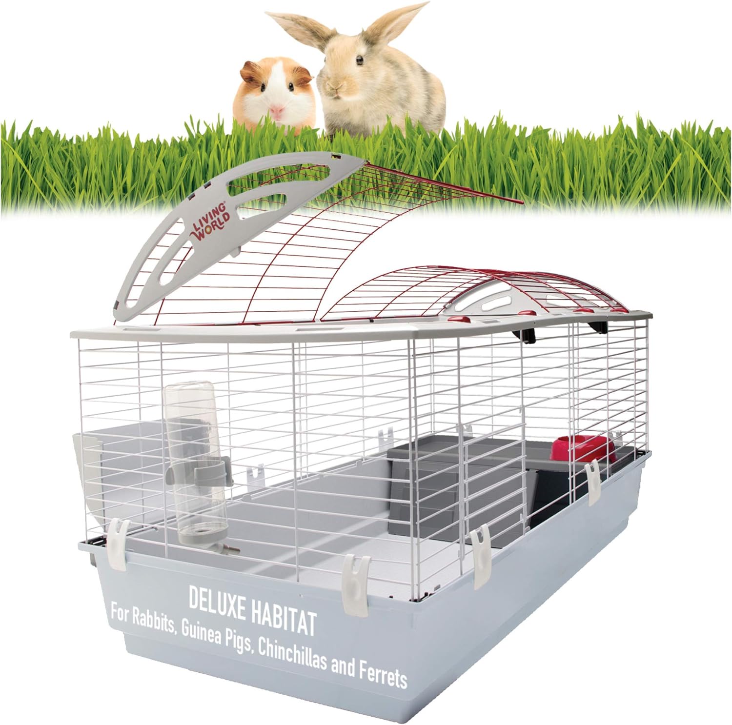 Living World - Deluxe Hybrid Habitat, X-Large - Rabbit, Guinea Pig, Chinchillas, and Small Animal Cage - Image 2