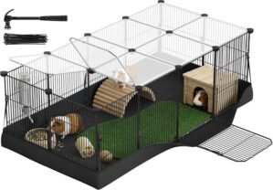 SONGMICS Guinea Pig Cage, Rabbit Ca...