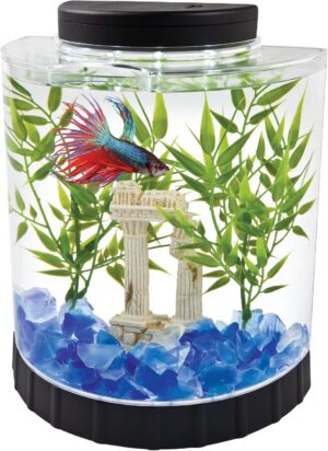 Tetra LED Half Moon Aquarium Kit, 1...