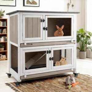 2 Story Rabbit Hutch Indoor & ...