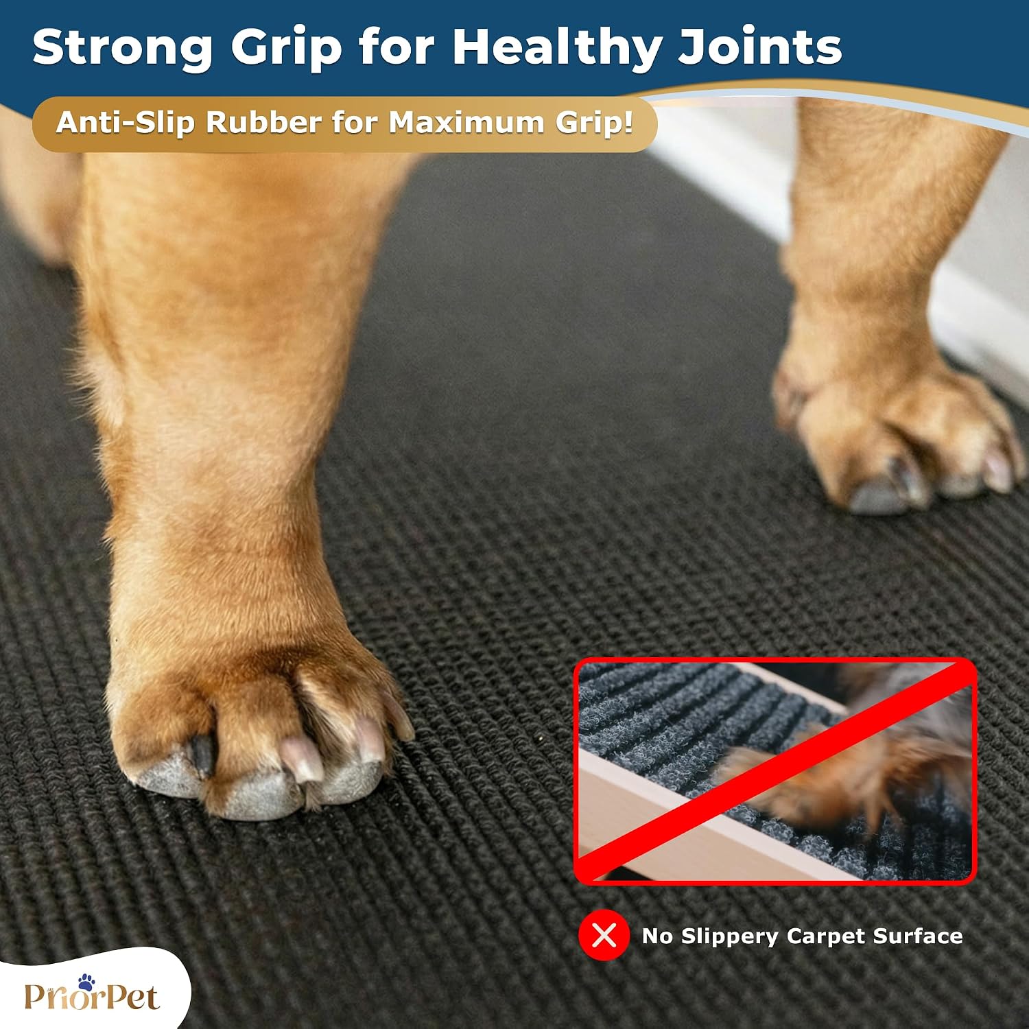 Dog Ramp for Couch – Non-Slip, Sturdy Build Foldable Wooden Dog Ramp – Supports up to 200 lbs – 7 Adjustable Heights (14"–20.5") – Enhanced Stability – Birchwood Pet Ramp for Small Dogs – White - Image 3