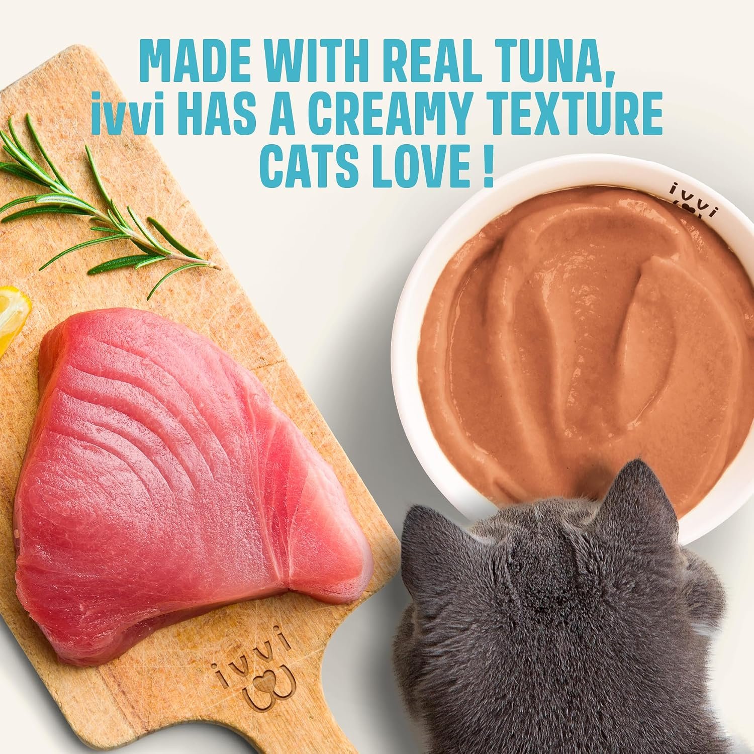 ivvi Multivitamin for Cats - Creamy Lickable Cat Supplement with Tuna, Vitamins, L-Lysine, Taurine & Salmon Oil - Daily Cat Wellness Support - 30 Pouches x 15 g - Image 6