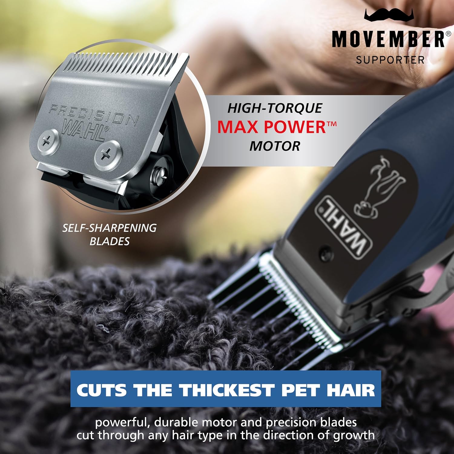 Wahl Power Pro Lithium Ion Rechargeable Cordless Dog Grooming Kit - Heavy Duty Cordless Electric Dog Clippers for Grooming The Thickest Coats - Model 3024675 - Image 2