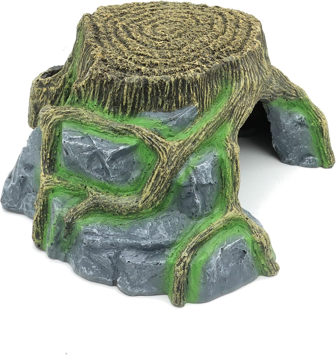 JIHAQUA Resin Large Turtle Tank Accessories Reptile Hideouts Cave Habitat Decor for Gecko Leopard Lizards Toad - Image 8