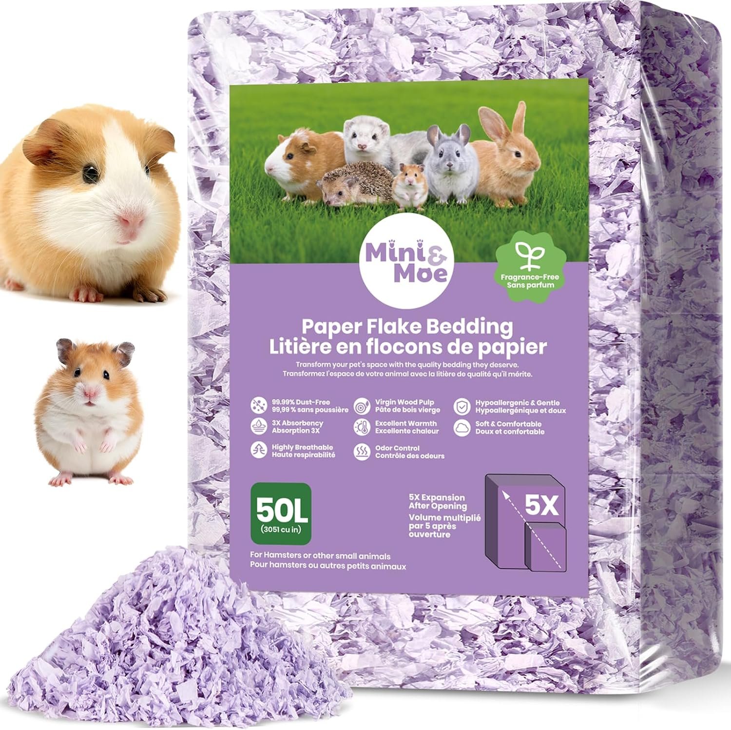 Hamster Bedding 50L Guinea Pig Pape...
