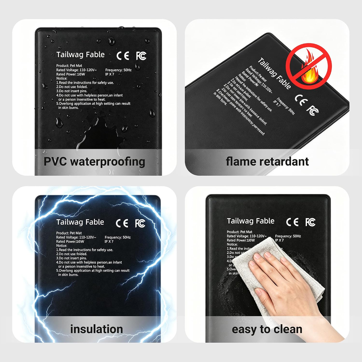 16W Reptile Heating Pad, 8"x12" with Digital Thermostat | Graphene under tank heater for 30-40 gal terrariums. Steady precise heat control for turtles, lizards & snakes. - Image 6