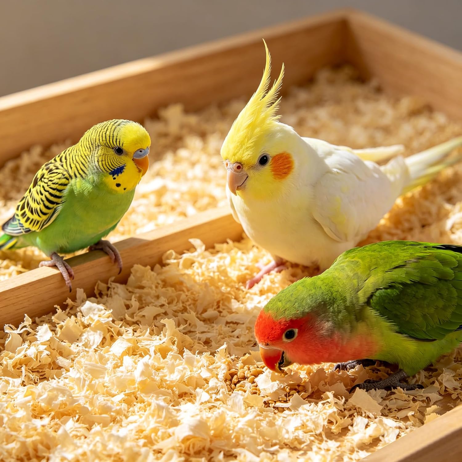 hamster wood shaving bedding,wood shavings for bird bedding,natural aspen shavings,low-dust nesting material,for cages,nest boxes,for parrots hedgehog reptile chinchilla small animal bedding & litter - Image 5