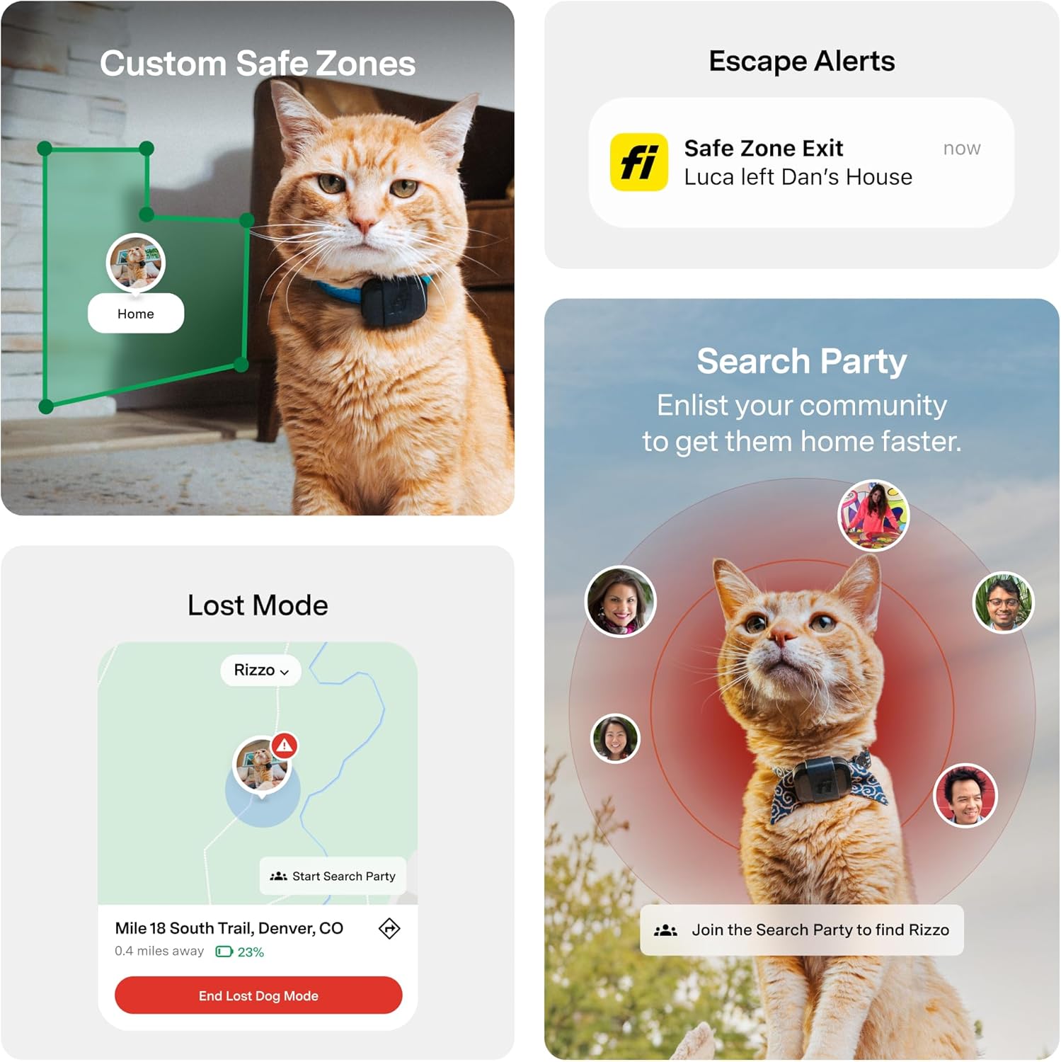 Fi Mini GPS Tracker for Cats — Lightweight Collar Attachment, Virtual Fences, Escape Alerts, Step & Health Tracking, Waterproof Cat Tracker — 6-Month Membership Included - Image 4