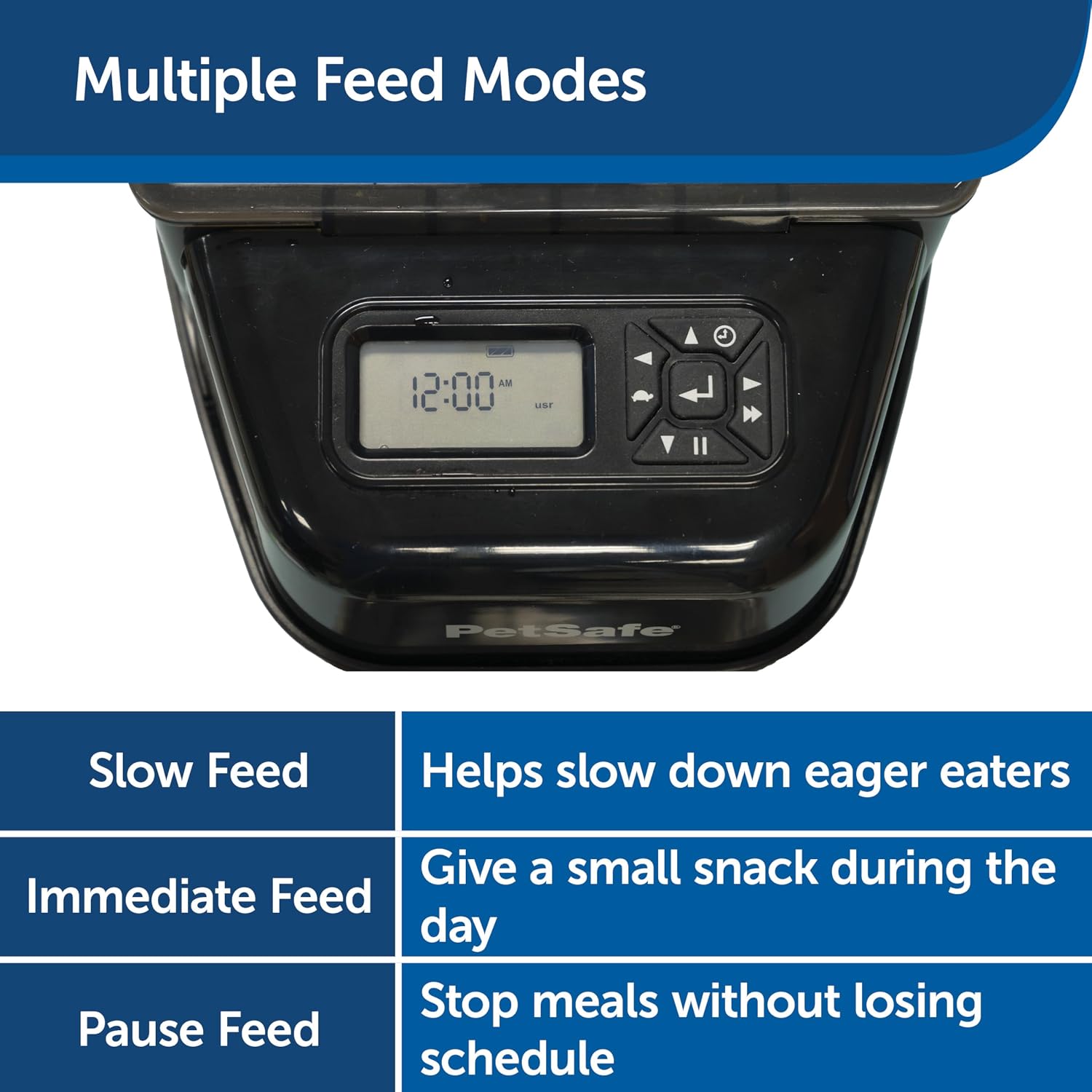 PetSafe Automatic Cat Feeder - Healthy Pet Simply Feed - Automatic Pet Feeder for Cats & Dogs - Timed Pet Feeder with Programmable Portion Control - Holds 24 Cups of Dry or Semi-Moist Dog or Cat Food - Image 5