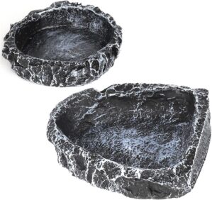 Reptile Water Dish Food Bowl for Be...