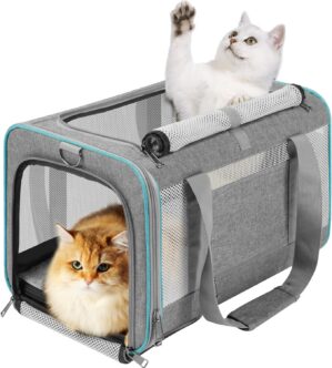 GAPZER Large Cat Carrier Soft, Coll...
