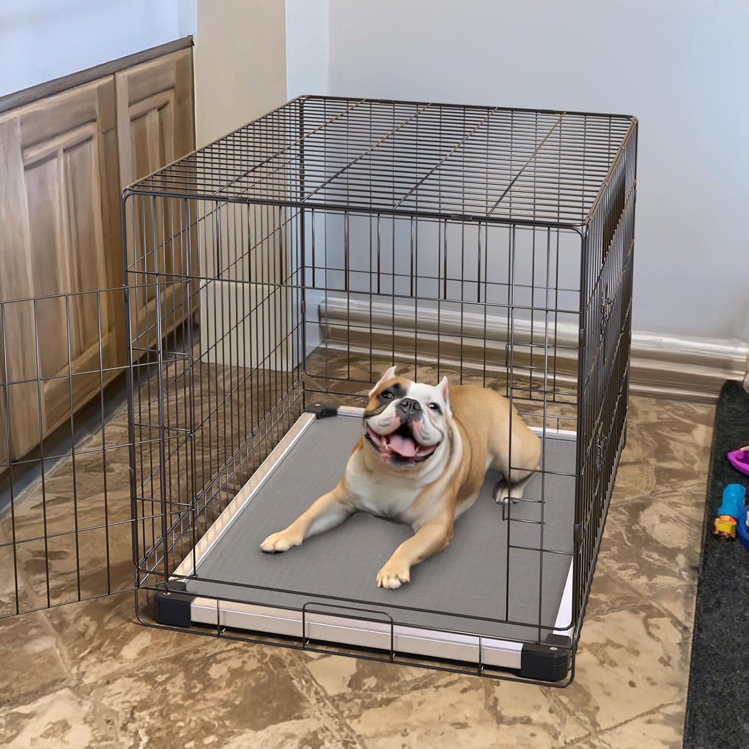FXW TitanNest Padded Chew-Proof Elevated Dog Bed for Small Dogs | Easy to Clean, Pre-assembly Raised Cot, Indoor/Outdoor/Camping, 35 x 22 x 4.5in - Image 3