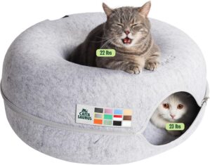 Cattasaurus Peekaboo Cat Cave Donut...