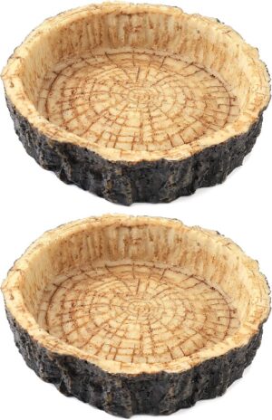 CalPalmy 2 Pack Reptile Water and F...
