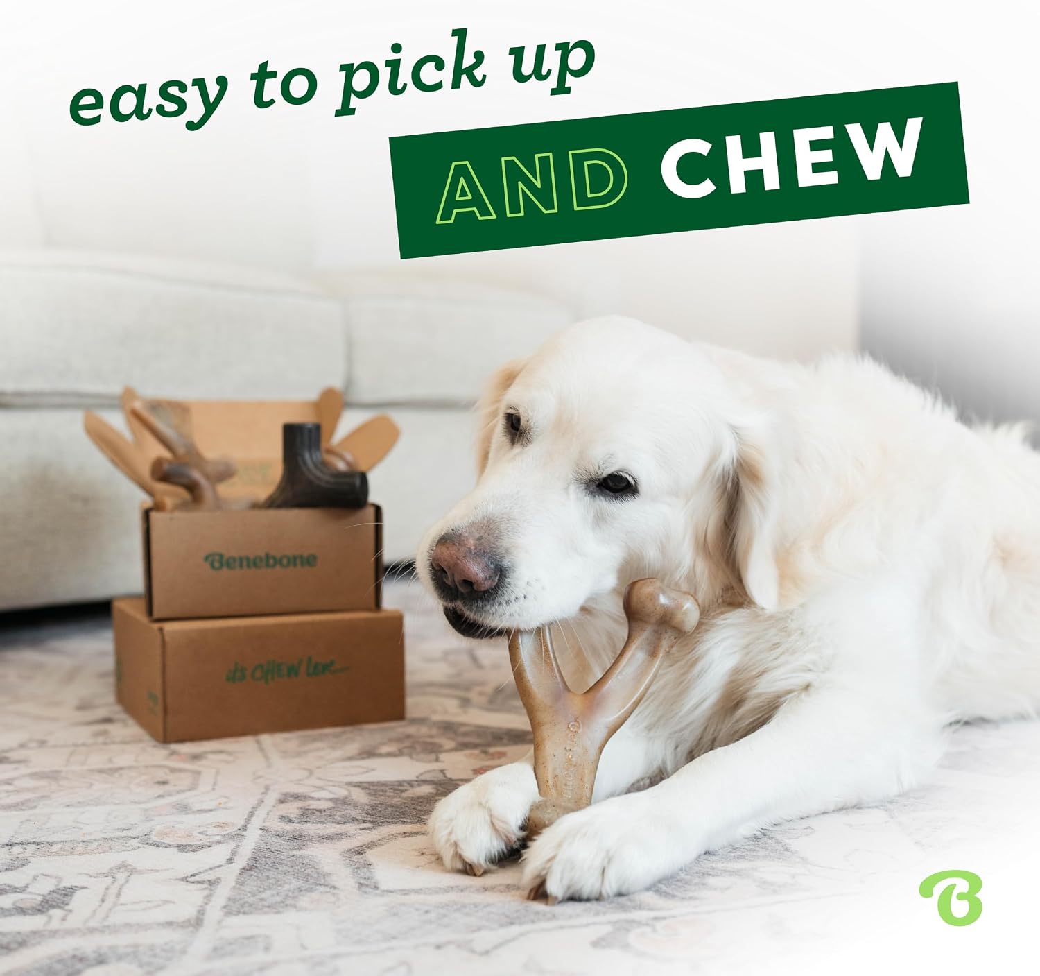 Benebone Medium 4-Pack Dog Toys for Aggressive Chewers – Under 60 lbs - Image 2