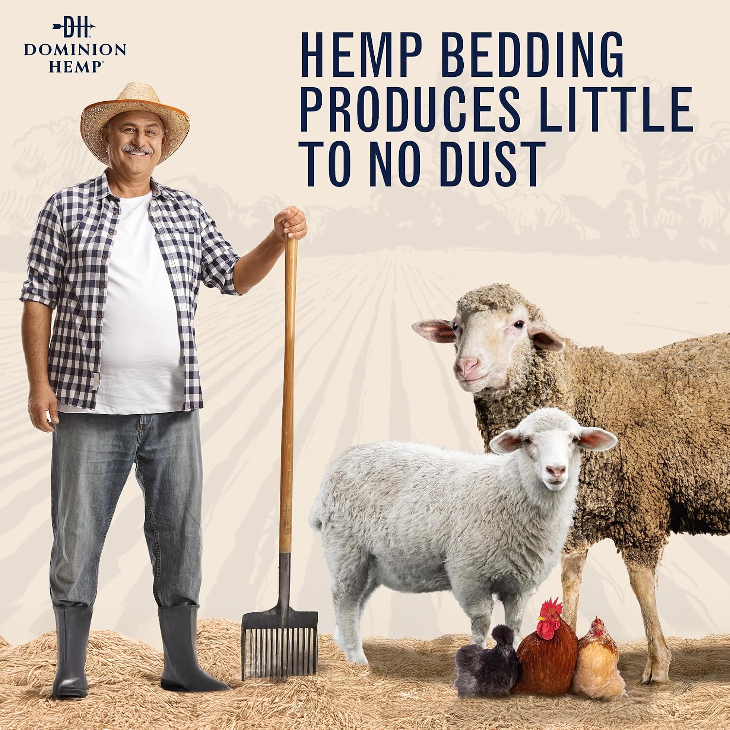 Premium Hemp Bedding for Chicken Coops 285L (~10 Cu Ft usable Volume) - Made in USA - Ideal Nesting Material for Newly Hatched Chicks, Brooder Cover, Small Pet Bedding - 30lbs, 1-Pack - Image 4