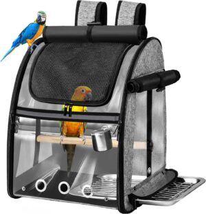 Bird Carrier Bag with Indestructibl...