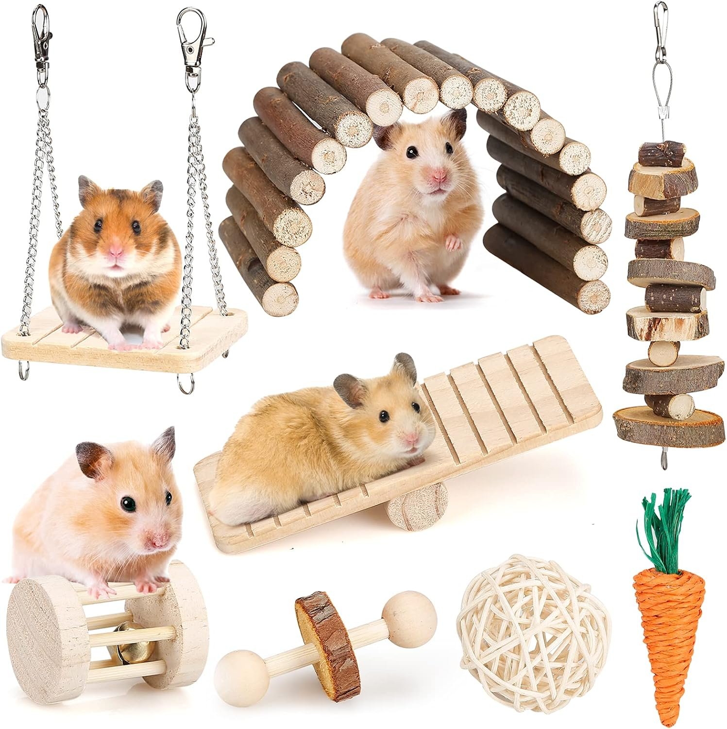 Hamster Chew Toys Set Small Animal ...