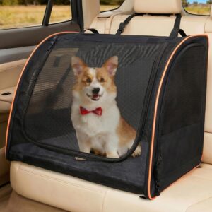 Dog Car Seat, Enclosed Carrier for ...